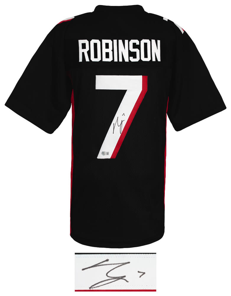 Bijan Robinson Signed Black Custom Football Jersey - (Beckett)