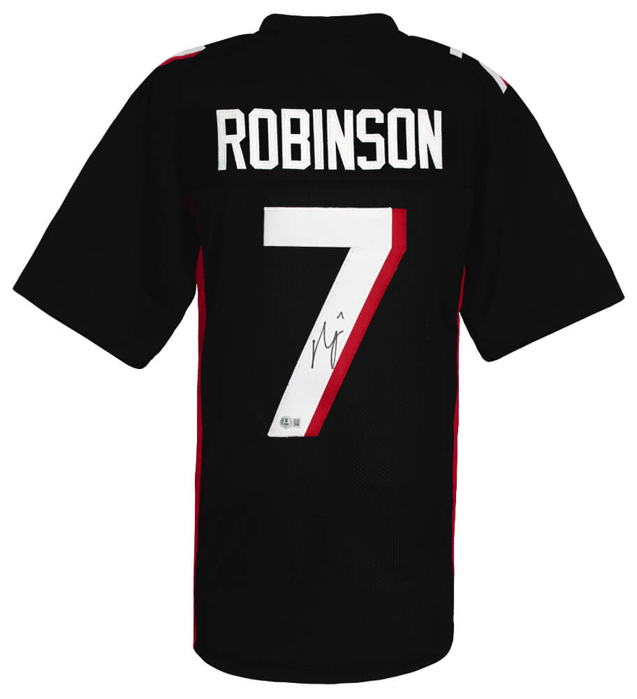 Bijan Robinson Signed Black Custom Football Jersey - (Beckett)