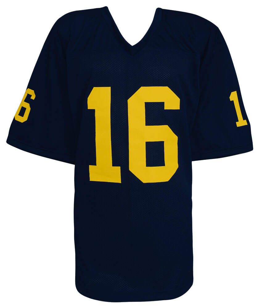 Denard Robinson Signed Navy Custom Football Jersey
