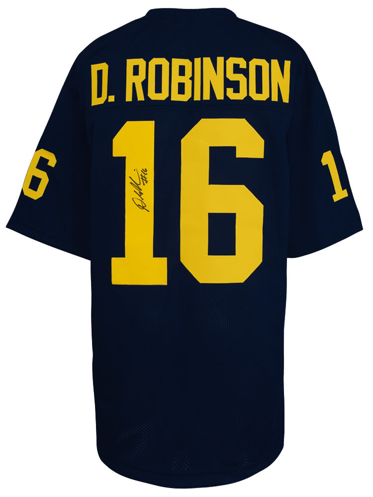 Denard Robinson Signed Navy Custom Football Jersey