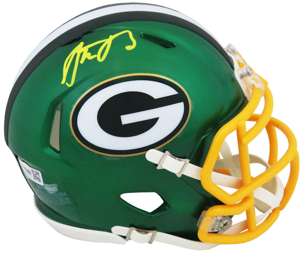 Aaron Rodgers Signed Green Bay Packers FLASH Riddell Speed Mini Helmet - (Fanatics)