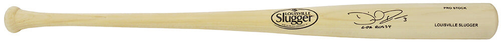 David Ross Signed Louisville Slugger Pro Stock Blonde Baseball Bat w/G-Pa Rossy