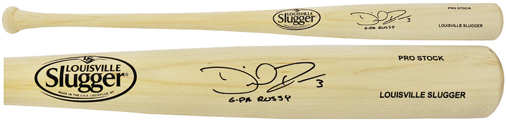 David Ross Signed Louisville Slugger Pro Stock Blonde Baseball Bat w/G-Pa Rossy