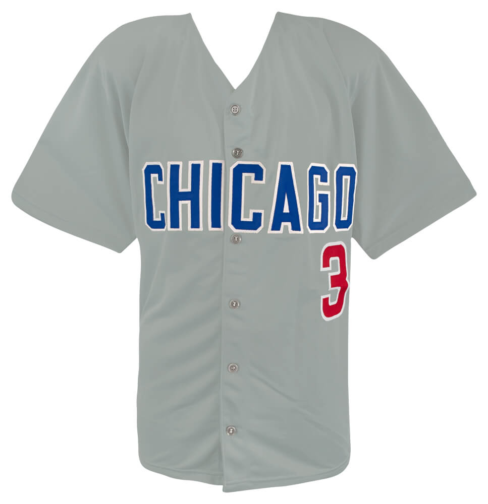 David Ross Signed Grey Custom Baseball Jersey w/2016 WS Champs