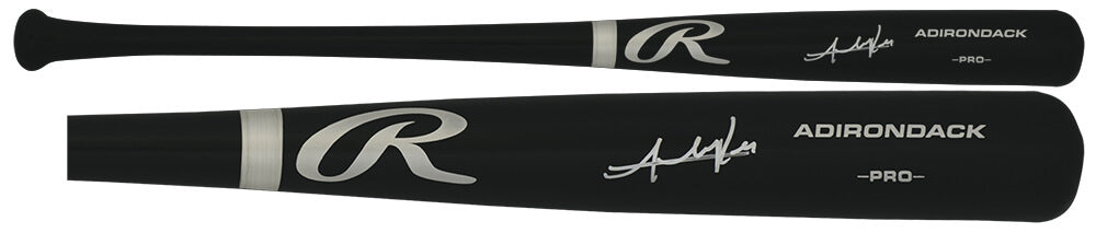 Addison Russell Signed Rawlings Pro Black Baseball Bat