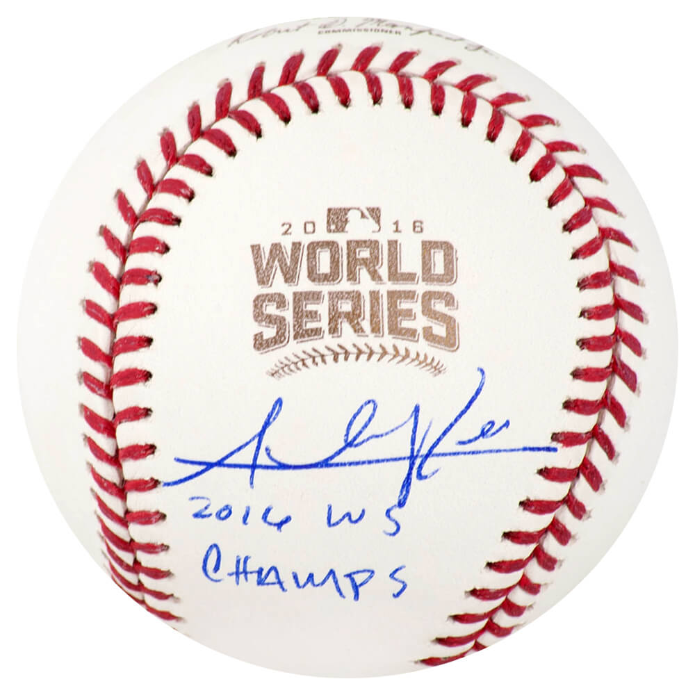 Addison Russell Signed Rawlings Official 2016 World Series Baseball w/16 WS Champs