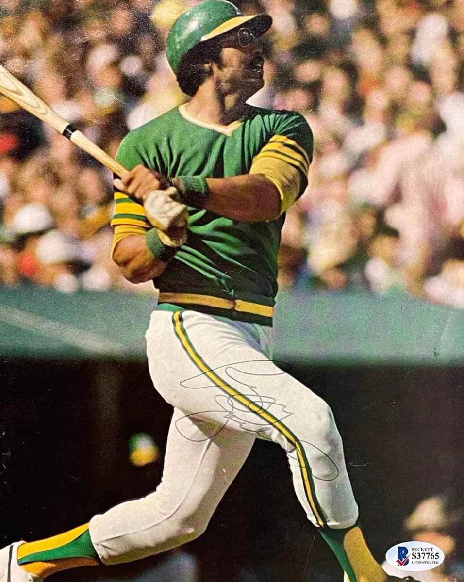 Reggie Jackson Oakland Athletics Signed Magazine Page Photo S37765 BAS