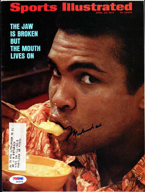 Muhammad Ali Autographed Sports Illustrated Magazine PSA/DNA #S06878