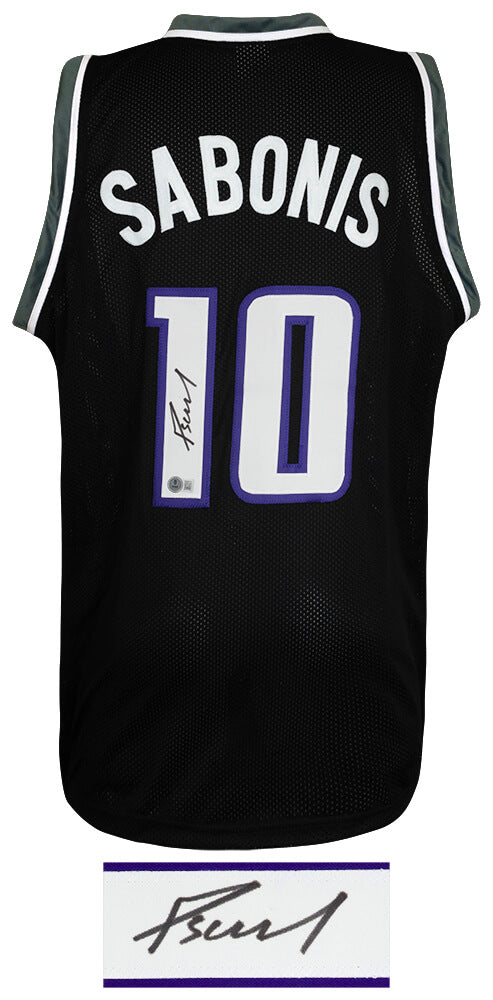 Domantas Sabonis Signed Black Custom Basketball Jersey - (Beckett)