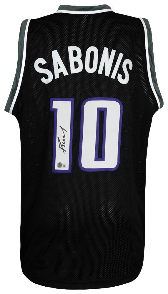 Domantas Sabonis Signed Black Custom Basketball Jersey - (Beckett)