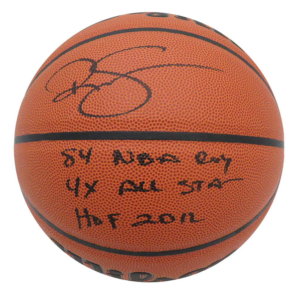 Ralph Sampson Signed Wilson Indoor/Outdoor NBA Basketball w/84 NBA ROY, 4x All Star, HOF 2012