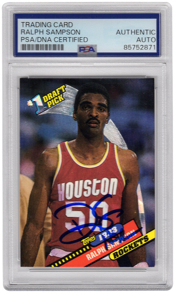 Ralph Sampson Signed Rockets 1992 Topps Archives Basketball Card #3 w/HOF'12 - (PSA Encapsulated)