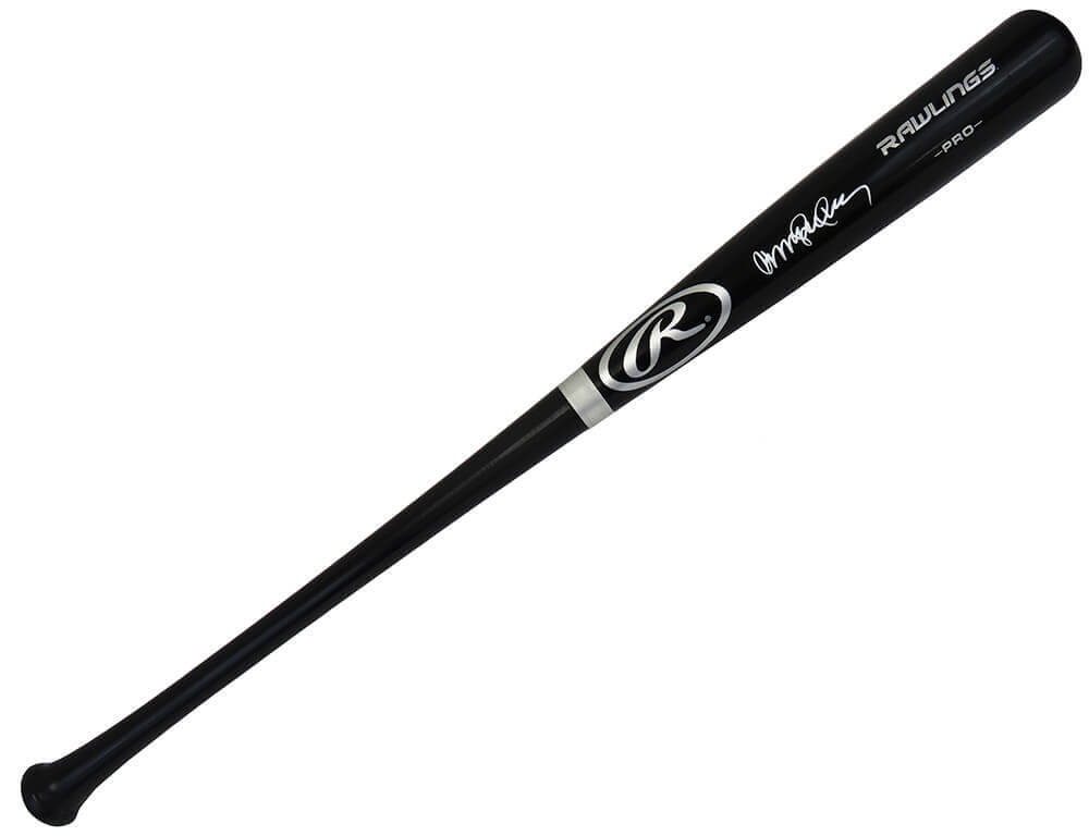 Ryne Sandberg Signed Rawlings Pro Black Baseball Bat