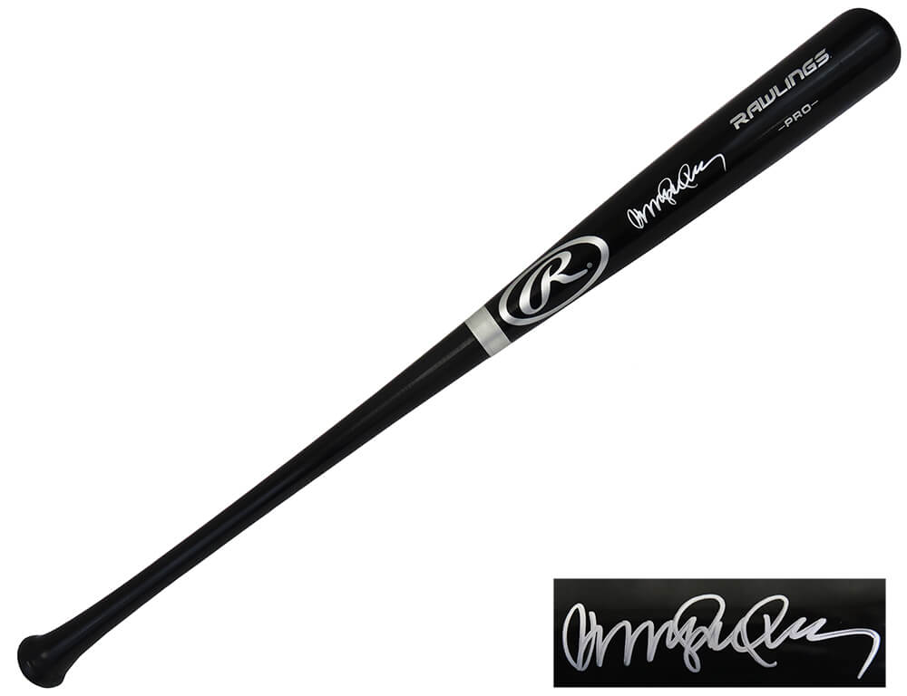 Ryne Sandberg Signed Rawlings Pro Black Baseball Bat