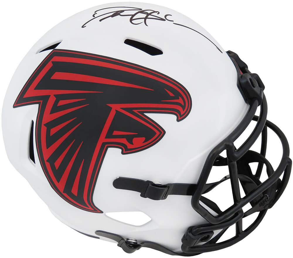 Deion Sanders Signed Atlanta Falcons Lunar Eclipse Riddell Full Size Speed Replica Helmet