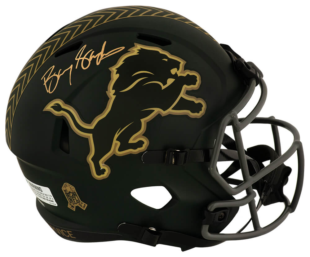 Barry Sanders Signed Detroit Lions SALUTE 2025 Riddell Full Size Speed Replica Helmet