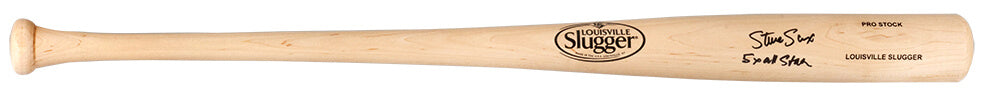 Steve Sax Signed Louisville Slugger Pro Stock Blonde Baseball Bat w/5x All Star