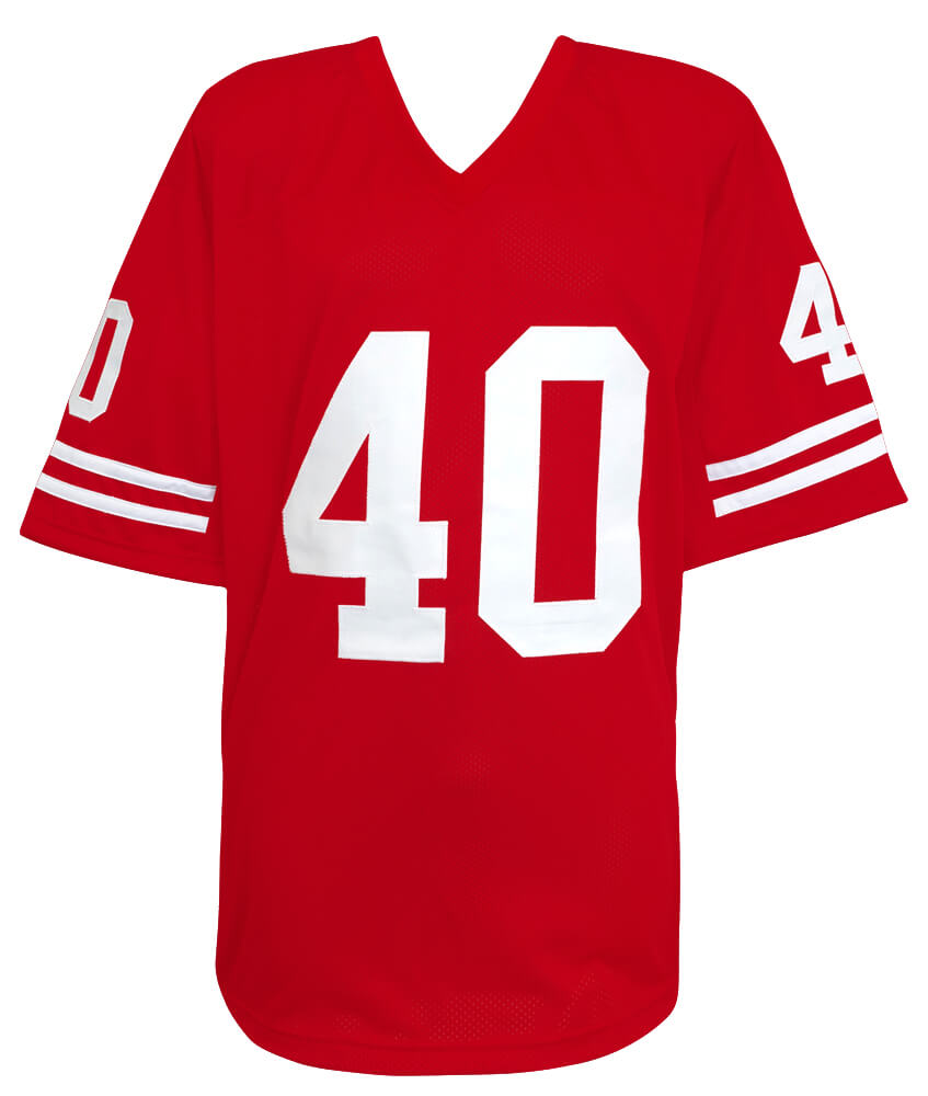 Cory Schlesinger Signed Red Custom College Football Jersey