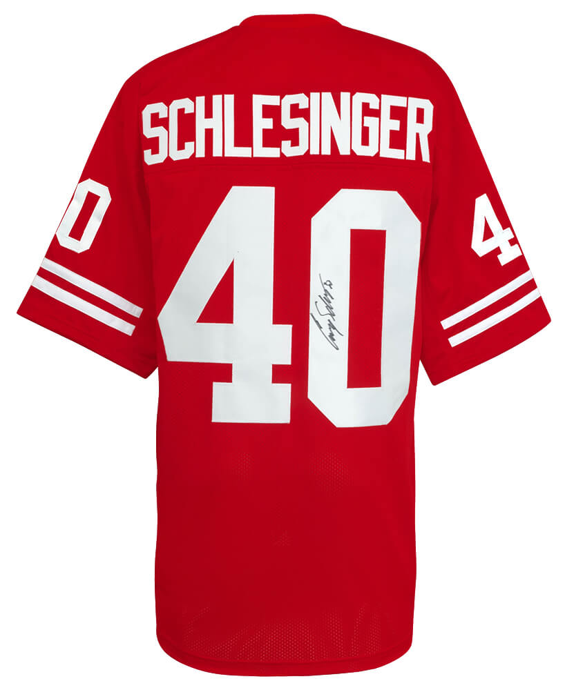 Cory Schlesinger Signed Red Custom College Football Jersey