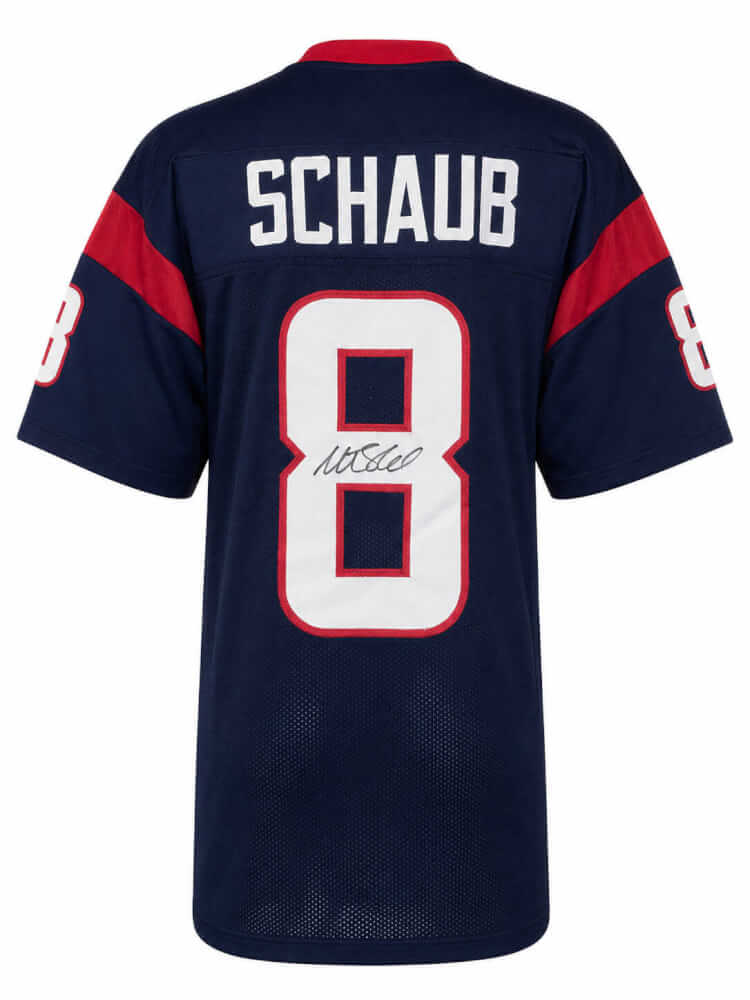 Matt Schaub Signed Navy Custom Football Jersey