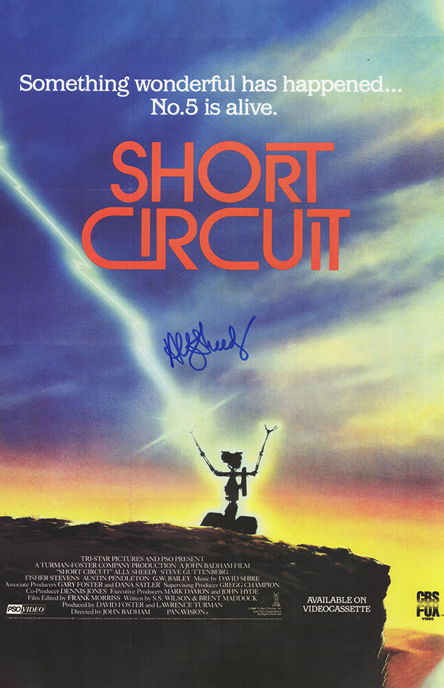 Ally Sheedy Signed Short Circuit 11x17 Movie Poster