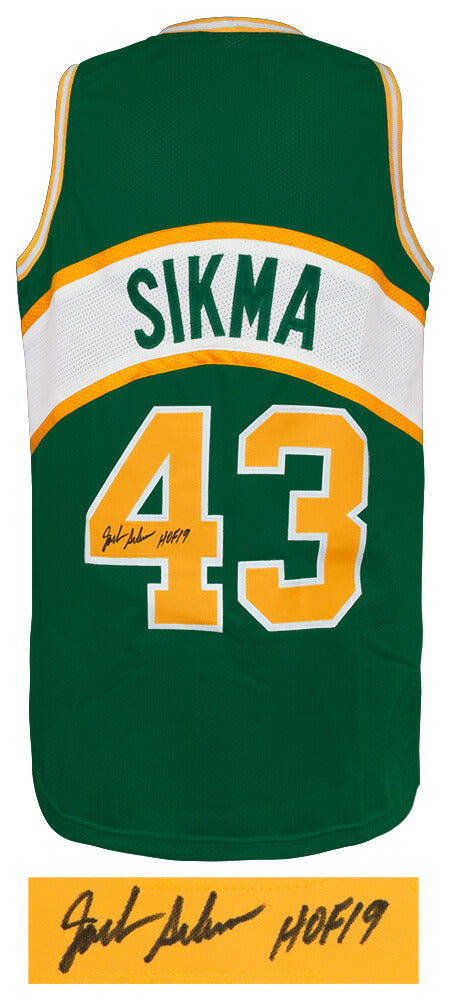 Jack Sikma Signed Green T/B Custom Basketball Jersey w/HOF'19