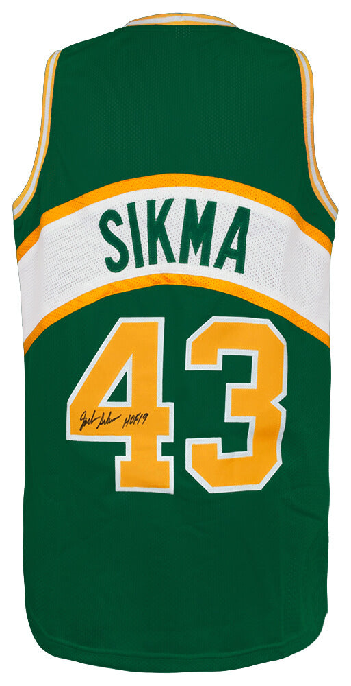 Jack Sikma Signed Green T/B Custom Basketball Jersey w/HOF'19