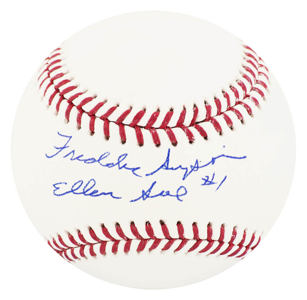 Freddie Simpson Signed Rawlings Official MLB Baseball w/Ellen Sue