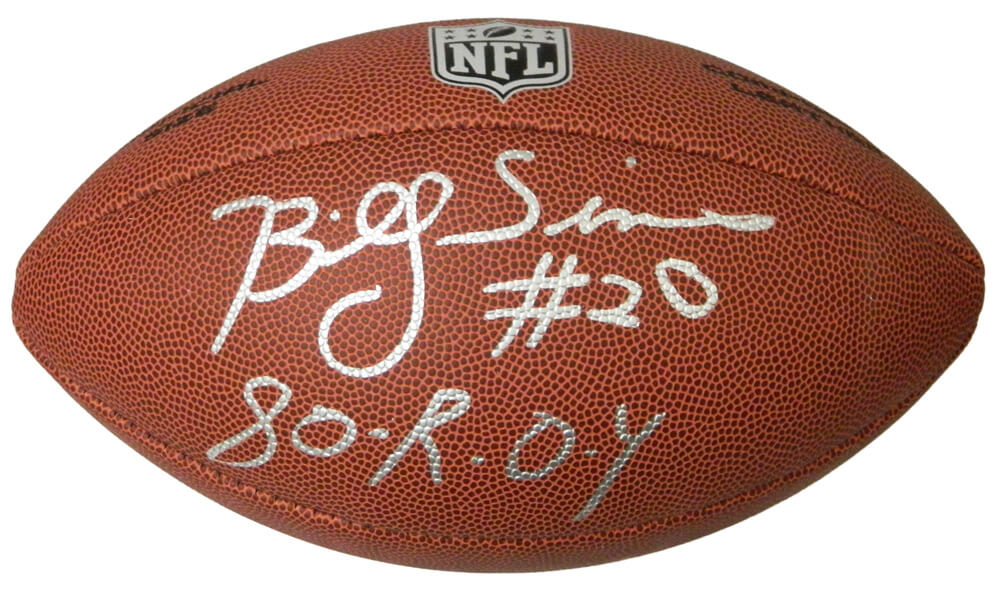 Billy Sims Signed Wilson Limited Full Size NFL Football w/80 ROY