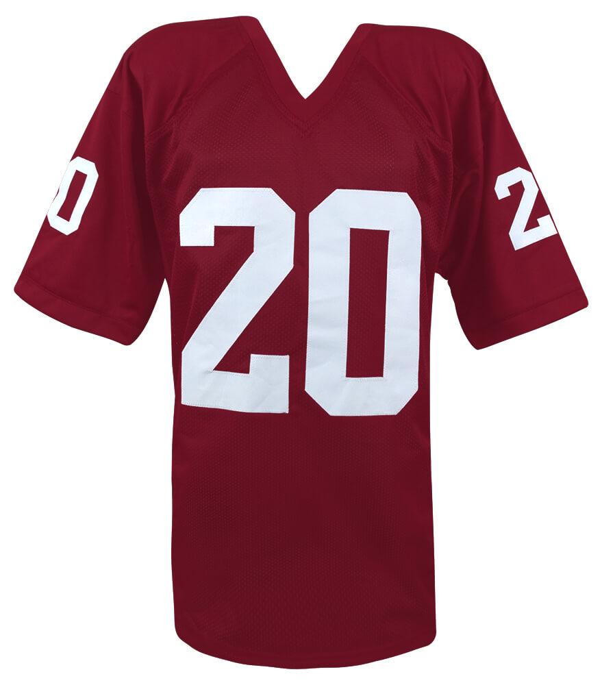 Billy Sims Signed Maroon T/B Custom Football Jersey w/78 Heisman