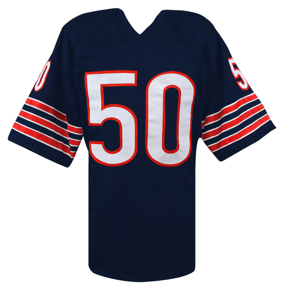 Mike Singletary Signed Navy Custom Football Jersey w/HOF'98 (JSA COA)