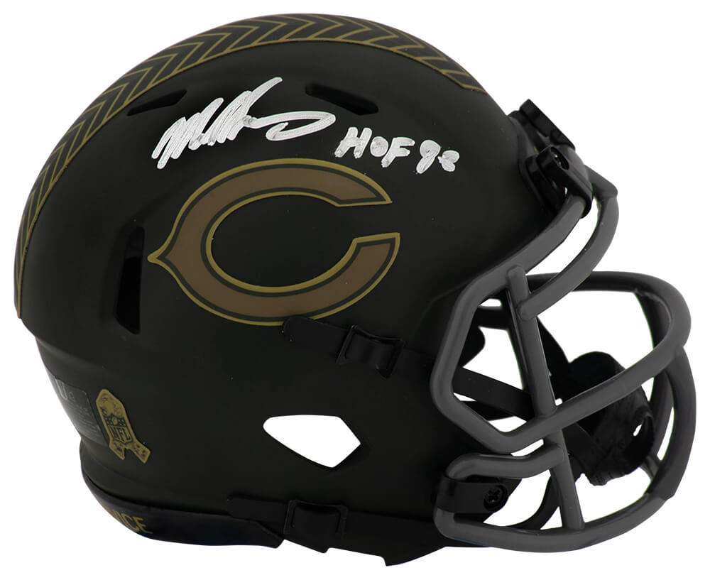Mike Singletary Signed Chicago Bears 2025 SALUTE Riddell Speed Mini Helmet w/HOF'98
