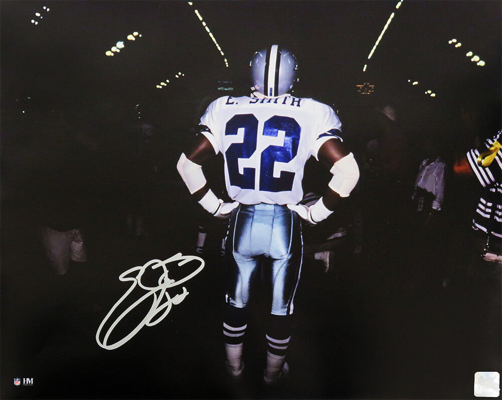 Emmitt Smith Signed Dallas Cowboys Tunnel Pre-Game 16x20 Photo