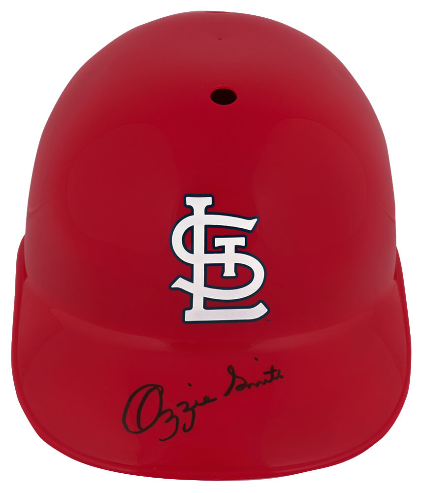 Ozzie Smith Signed St. Louis Cardinals Souvenir Replica Baseball Batting Helmet