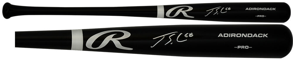 Jorge Soler Signed Black Rawlings Pro Baseball Bat w/#68