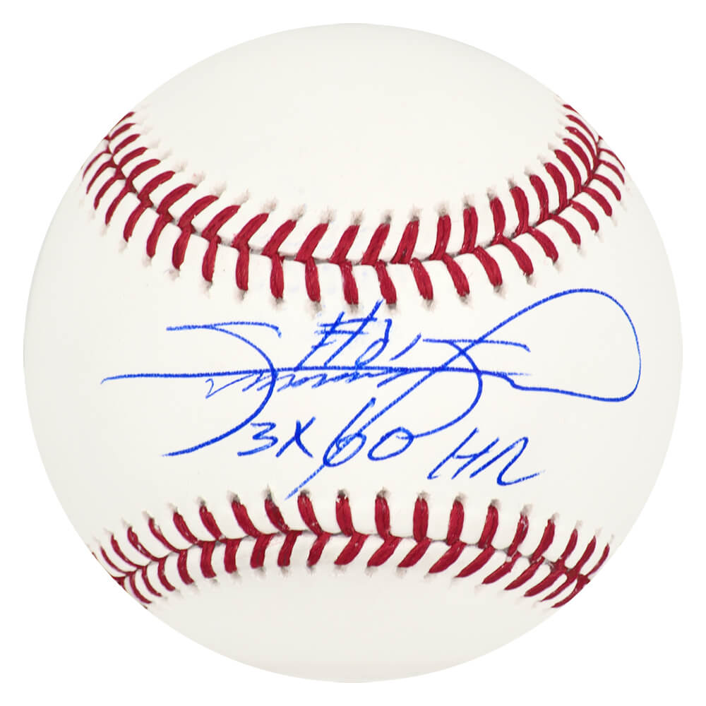 Sammy Sosa Signed Rawlings Official MLB Baseball w/3x 60 HR's