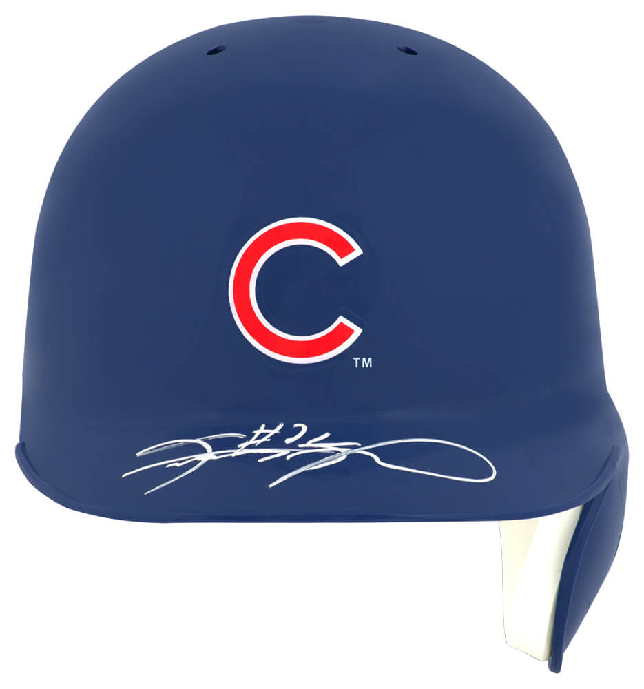 Sammy Sosa Signed Chicago Cubs Rawlings Mini Baseball Batting Helmet