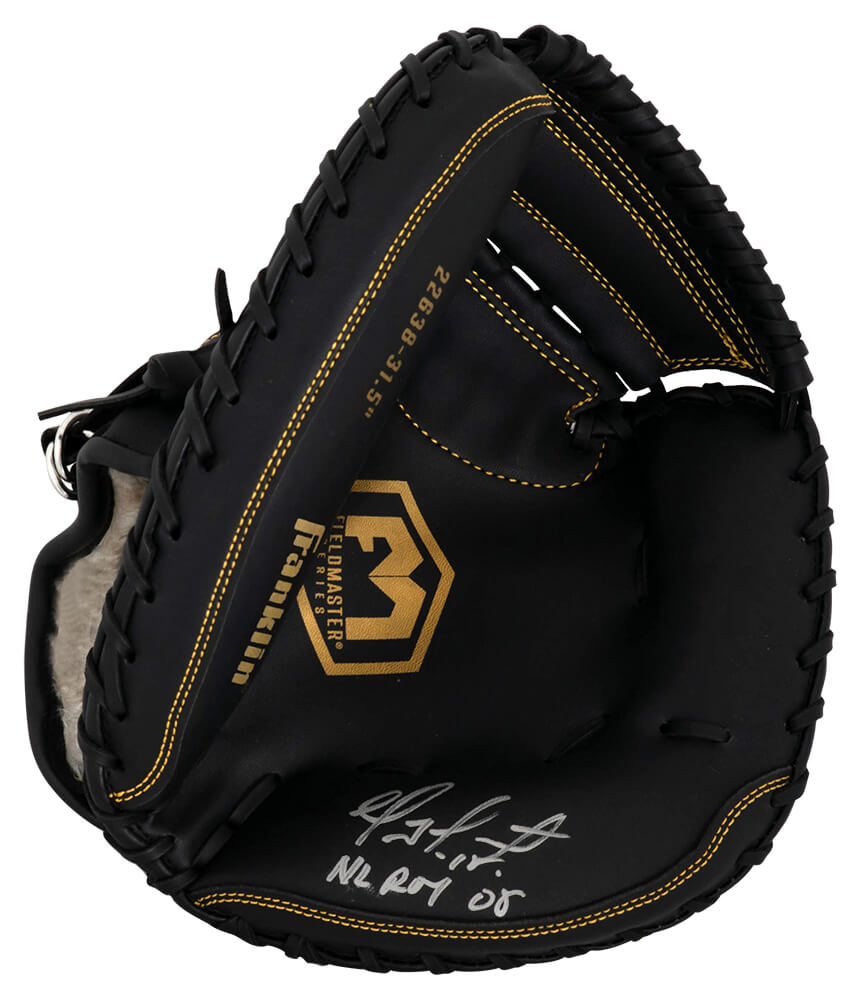 Geovany Soto Signed Franklin Black Baseball Catchers Glove w/NL ROY 08