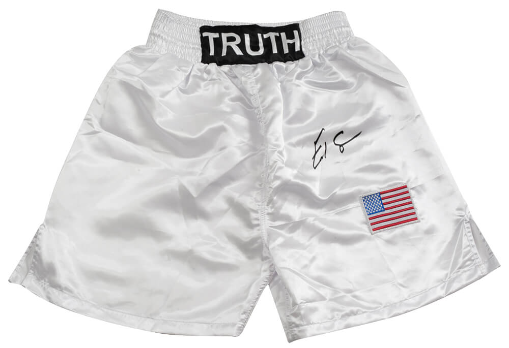 Errol Spence Jr Signed Truth White Custom Boxing Trunks - (Beckett)