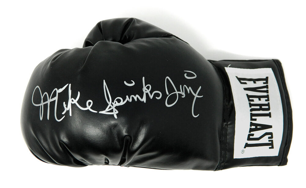 Michael (Mike) Spinks Signed Everlast Black Boxing Glove w/Jinx