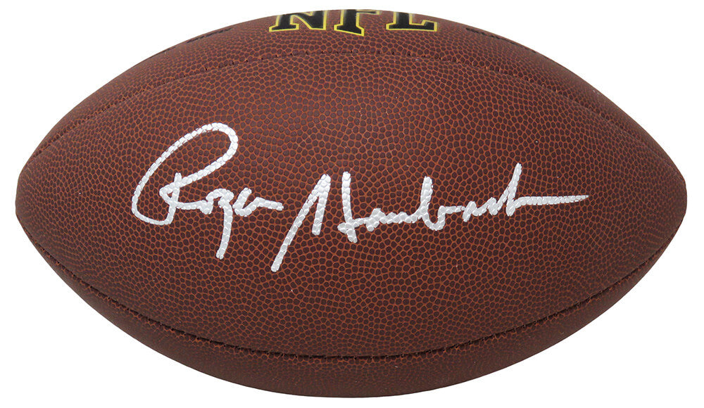 Roger Staubach Signed Wilson Super Grip Full Size NFL Football