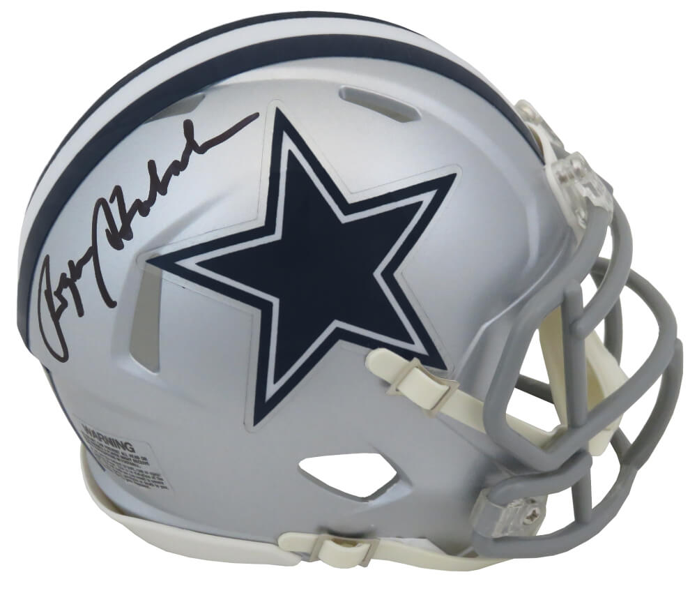Roger Staubach Signed Cowboys Riddell Speed Mini Helmet