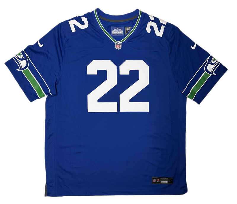 Rashid Shaheed Autographed Seattle Seahawks Royal Blue Alternate Nike Game Jersey Beckett Witnessed