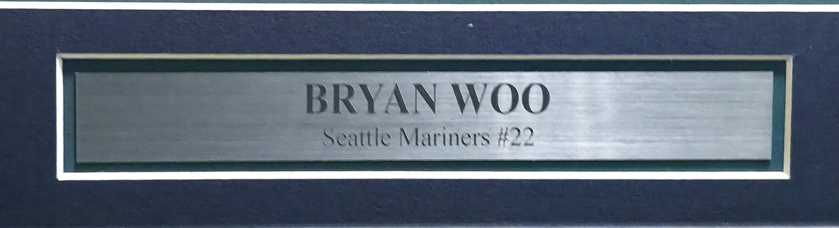Seattle Mariners Bryan Woo Autographed Framed White Nike Jersey JSA Witness Stock #267815