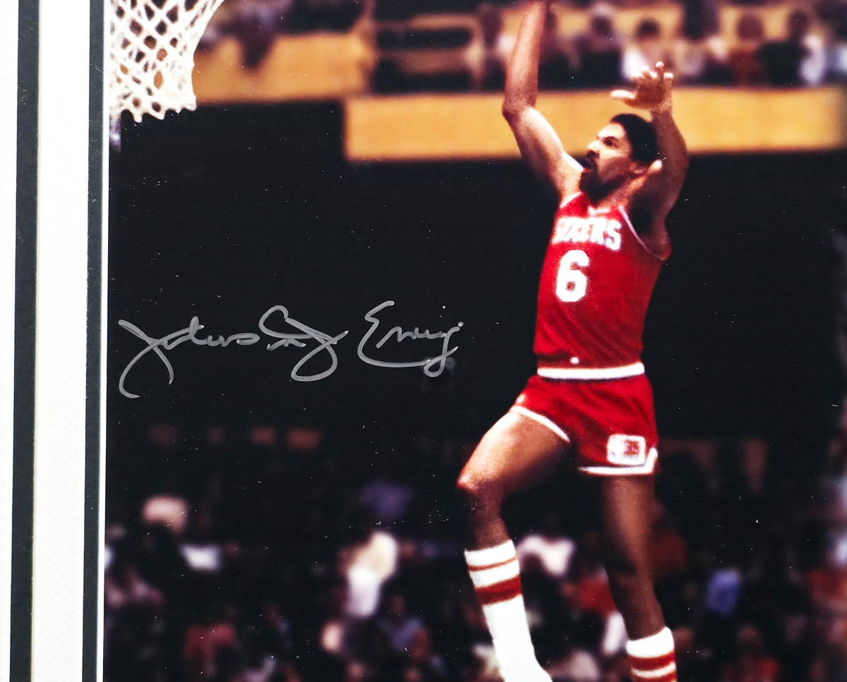 Michael Jordan & Julius "Dr. J" Erving Autographed Framed 16x20 Photo #/150 UDA Holo Stock #267822
