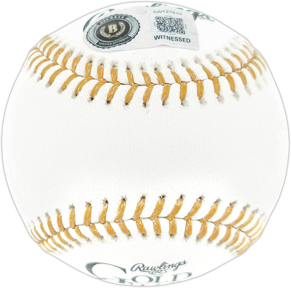 Andruw Jones Autographed Official Gold Glove Logo Baseball Atlanta Braves Beckett BAS Witness Stock #268127