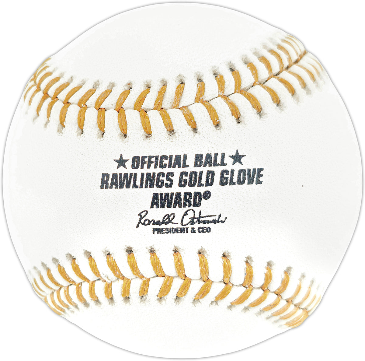Andruw Jones Autographed Official Gold Glove Logo Baseball Atlanta Braves Beckett BAS Witness Stock #268127