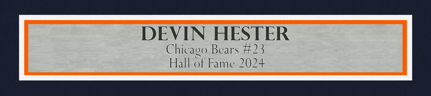 Chicago Bears Devin Hester Autographed Framed Blue Jersey Beckett BAS QR Stock #252812