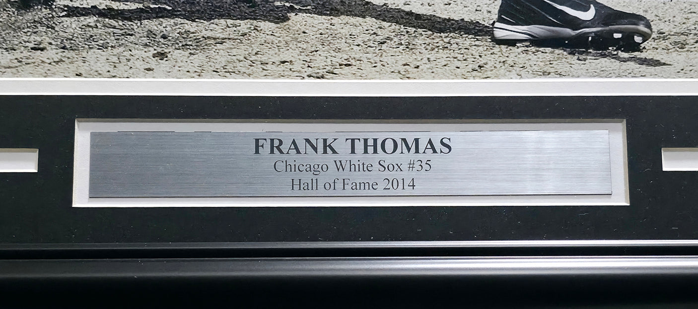 Frank Thomas Autographed Framed 16x20 Photo Chicago White Sox Beckett BAS Witness Stock #253650