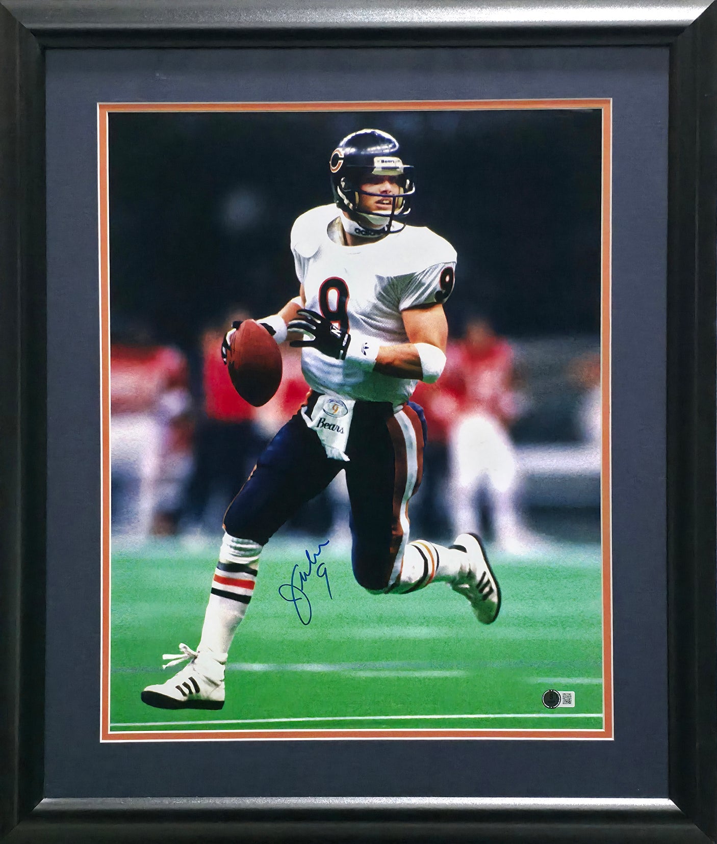 Jim McMahon Autographed Framed 16x20 Photo Chicago Bears Beckett BAS Witness Stock #253607